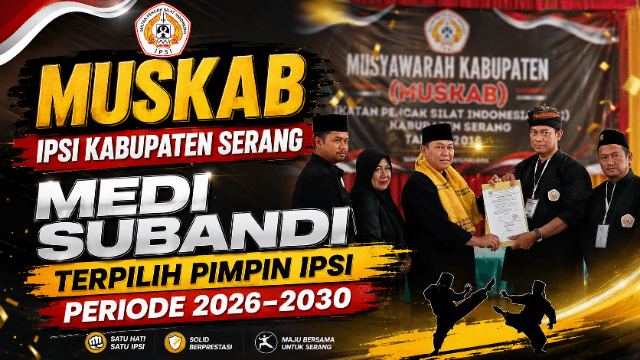 Muskab IPSI Kabupaten Serang, Medi Subandi Terpilih Pimpin IPSI Periode 2026–2030 Muskab IPSI Kabupaten Serang, Medi Subandi Terpilih Pimpin IPSI Periode 2026–2030