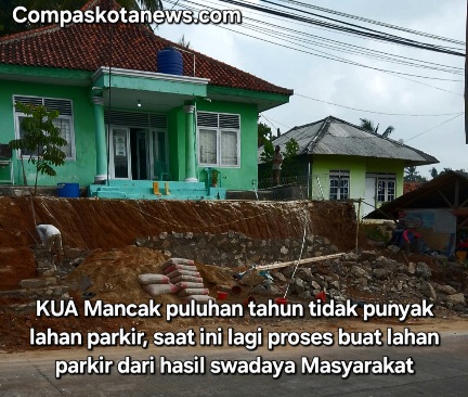 Klarifikasi Pembangunan Lahan Parkir KUA Mancak: Pekerjaan Dibiayai Sumbangan Suadaya, Bukan Anggaran Negara Klarifikasi Pembangunan Lahan Parkir KUA Mancak: Pekerjaan Dibiayai Sumbangan Suadaya, Bukan Anggaran Negara