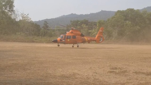 Helikopter HR-3604 Dukung Operasi SAR Survivor Gunung Anak Krakatau, Pencarian Berlangsung Aman dan Lancar Helikopter HR-3604 Dukung Operasi SAR Survivor Gunung Anak Krakatau, Pencarian Berlangsung Aman dan Lancar