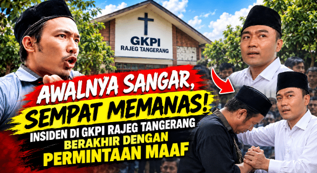 Ibadah Jemaat GKPI di Tangerang Dibubarkan, Warga Pembawa Sajam Minta Maaf