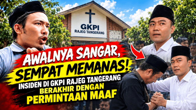 Ibadah Jemaat GKPI di Tangerang Dibubarkan, Warga Pembawa Sajam Minta Maaf Ibadah Jemaat GKPI di Tangerang Dibubarkan, Warga Pembawa Sajam Minta Maaf