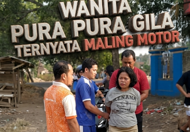 Berani, tapi Naas: Perempuan Bawa Kabur Motor di Belakang Pasar Kalodran Berakhir di Tangan Warga