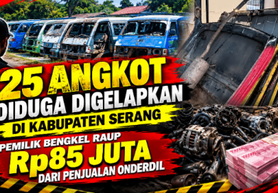 25 Angkot Diduga Digelapkan di Kabupaten Serang, Pemilik Bengkel Raup Rp85 Juta dari Penjualan Onderdil