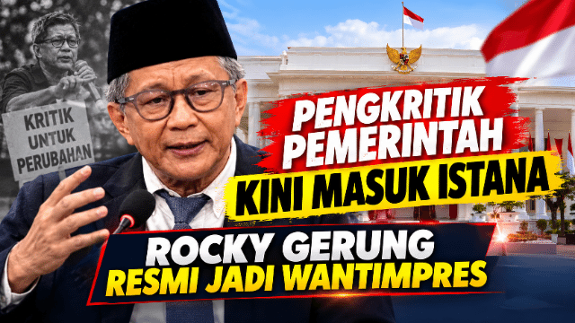 Pengkritik Pemerintah Kini Masuk Istana, Rocky Gerung Resmi Jadi Wantimpres